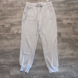Travis Mathew Long Weekend Jogger Heather Light Gray Womens Sz. L